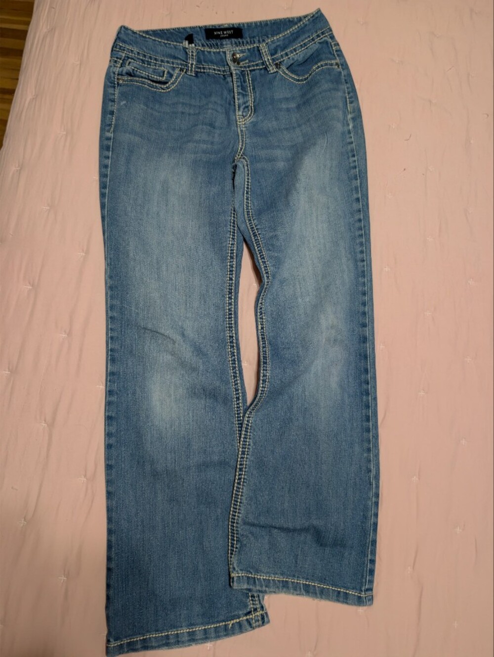 Nine West Light Blue Boot Cut Jeans